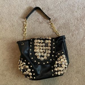 Black and gold tote/backpack